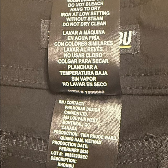 2 pair Khombu Lightweight Ladies Capris - Picture 7 of 7